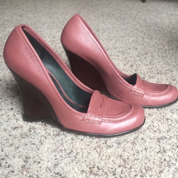Vince Camuto * wedge loafers * dusty rose * sz8 - Picture 1 of 8